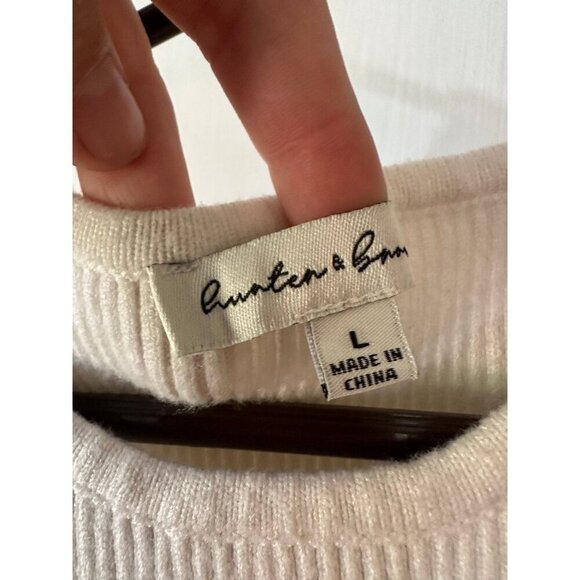 Hunter & Brown women’s size large white tank top - Picture 5 of 9